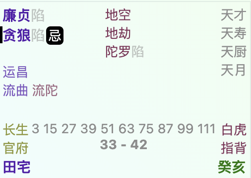 紫微斗数宫位